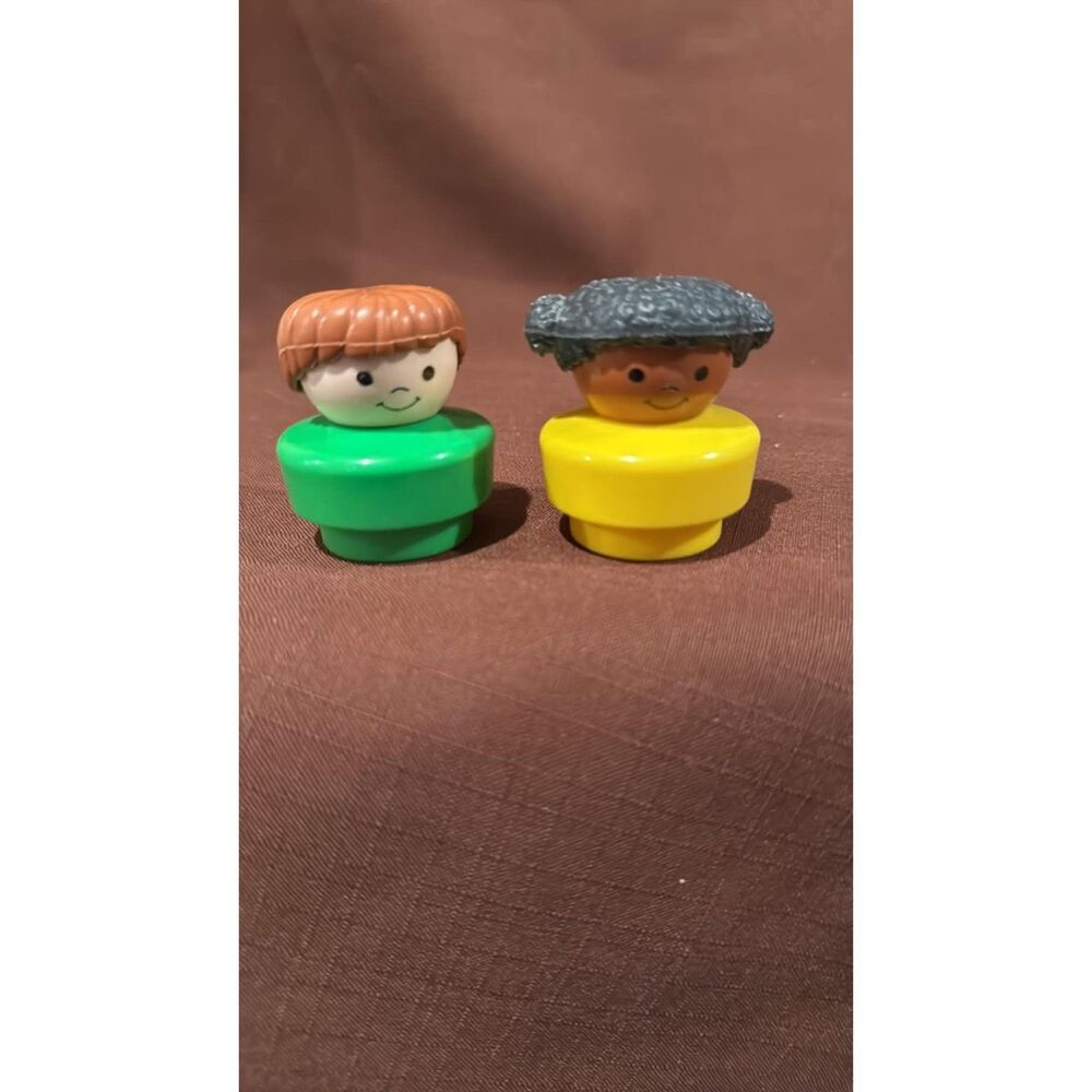 1990 Fisher Price Chunky Little People Lot of 2 Figures Children